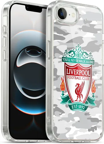 Vista 266 de Head Case Designs Funda de gel con licencia oficial del Liverpool Football Club Away Colourways Crest Camou [protección de grado militar] compatible