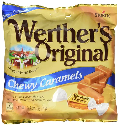 Vista 14 de Werther's Original - Golosinas duras rellenas de manzana caramelizada, 5.5 oz, paquete de 2