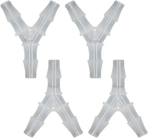Vista 16 de Conector de púas de 3 vías en forma de Y de plástico de 1/2 "para manguera de aire, accesorio de púas de polipropileno de pp de tubería de agua