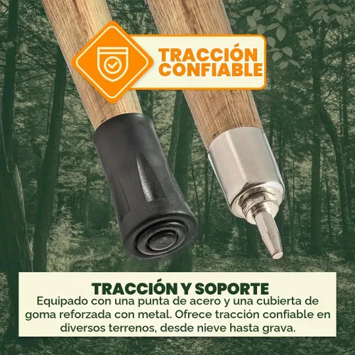 Vista 5 de SE Bastón de madera natural - WS62