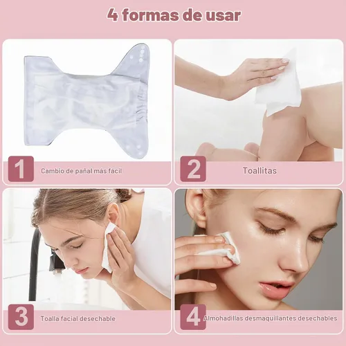 Vista 4 de babygoal Rayón de tela de bambú 2 paquetes de pañales para pañales de bebé