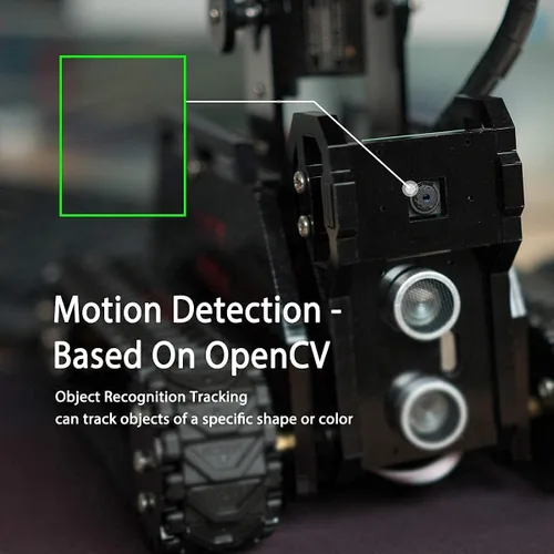 Vista 5 de Kit de modelo de robot DIY para Raspberry Pi 4/3 Modelo B+/B WiFi Wireless Smart Robot Car Kit con brazo robótico 4-DOF/seguimiento