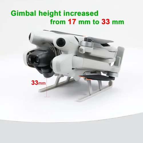 Vista 2 de Tren de aterrizaje para DJI Mini 4 Pro Drone,Piernas plegables,Accesorios de pies de extensión