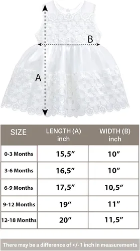Vista 5 de Lilax Vestido de novia blanco sin mangas de tul de encaje para bebé niña traje de 3 piezas