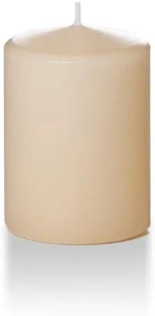 Vista 134 de Yummi - Velas redondas de pilar blancas de 3 pulgadas x 4 pulgadas, 3 por paquete
