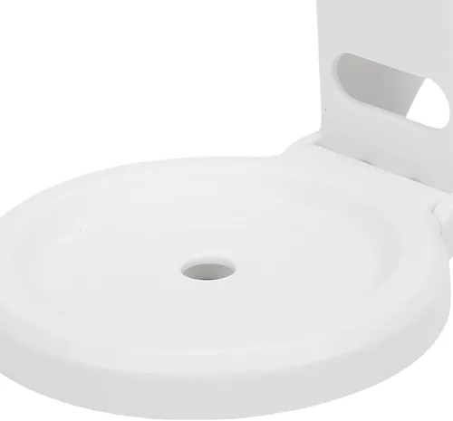 Vista 7 de Soporte de pared apto para Dot 4 5, diseño de ahorro de espacio, gestión de cables, material ABS, altavoz inteligente ABS que ahorra espacio, Blanco