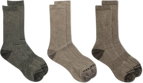 Vista 7 de Merrell Paquete de 3 calcetines de senderismo para mujer (pestaña de corte bajo/cuarto/tripulación)
