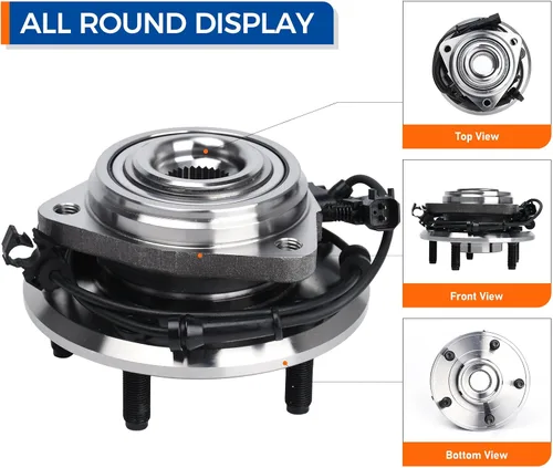 Vista 2 de Parod Par 513272 Juego de buje y rodamiento de rueda delantera Compatible con Jeep Wrangler 2007-2010 de 5 pernos con ABS