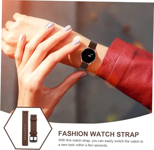 Vista 9 de AOKWAWALIY leather strap universal watch strap watchbands for mens watches Strap for Watch Wristwatch Watch Band 18mm watch correa para hombre Watch