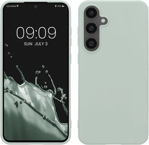 Vista 92 de kwmobile Funda compatible con Samsung Galaxy S23 - Funda protectora de silicona TPU suave y delgada - Piedra antigua