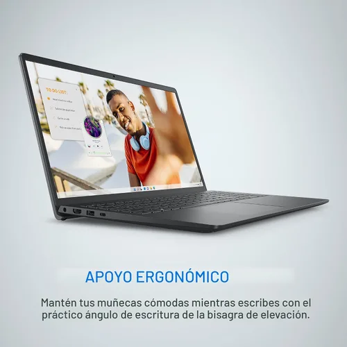 Vista 4 de Dell Laptop Inspiron 15 3535, pantalla FHD de 15.6 pulgadas (1920 x 1080), procesador AMD Ryzen 5 7520U, memoria RAM DDR4 de 8 GB, SSD de 512 GB