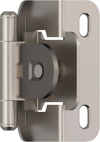 Vista 19 de Amerock Bisagra de gabinete doble desmontable Bisagra insertada de 3/8 pulgadas (10 mm) Bronce frotado con aceite Juego de 2 Bisagra