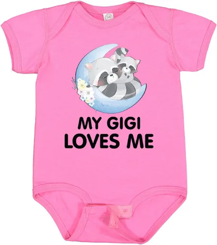 Vista 15 de inktastic Body de bebé Raccoon My Gigi Loves Me