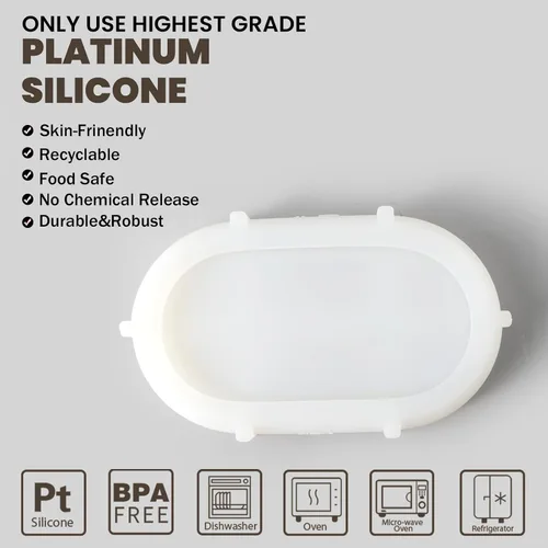 Vista 3 de Boowan Nicole Moldes de silicona para hormigón, juego de moldes de velas de cemento para accesorios de baño, moldes de silicona para cepillos
