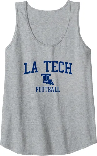 Vista 3 de Camiseta sin mangas de fútbol Louisiana Tech Bulldogs, Blanco