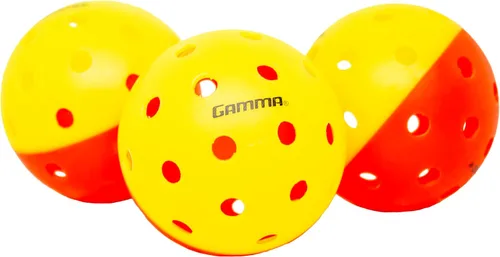 Vista 3 de Gamma Two Tone Training Pickleball Balls, High Visibility Outdoor Pickleballs, Ideal for All Levels of Play