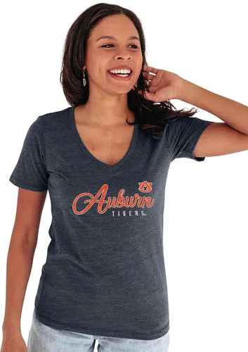 Vista 27 de Blue 84 NCAA - Camiseta de triple mezcla con cuello en V para mujer