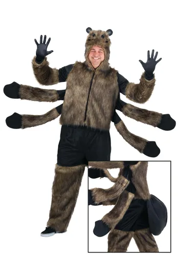 Vista 2 de Disfraz de Araña Peluda para Adultos Talla Plus Multicolor