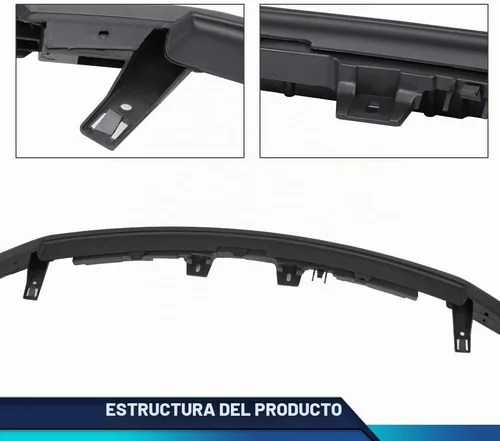 Vista 5 de PIT66 Cubierta de parachoques delantero superior para Ford F150 XL 2009-2014 texturizado negro