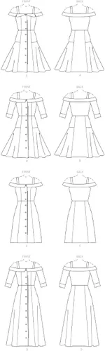 Vista 8 de McCalls Patterns McCalls Patterns - Patrones de costura para vestidos de mujer tallas 6 a 14 6 a 8 a 10 a 12 a 14 color blanco