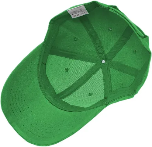 Vista 4 de Gorra de béisbol lisa con correa de gancho y bucle ajustable sólido en blanco curvado visera sombrero