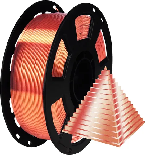 Vista 15 de Bblife - Filamento PLA multicolor de arcoíris, brillante, cambia rápidamente de color y tiene un efecto sedoso, material para impresión 3D, 2.2