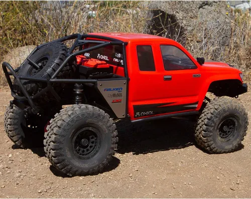Vista 8 de Axial RC Crawler 1/6 SCX6 Trail Honcho 4WD RTR (transmisor y receptor incluidos, batería y cargador no incluidos), rojo, AXI05001T1, camiones