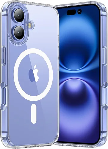Vista 53 de Funda para iPhone 11, funda magnética con función atril [protección de grado militar] y [compatible con MagSafe], funda protectora delgada