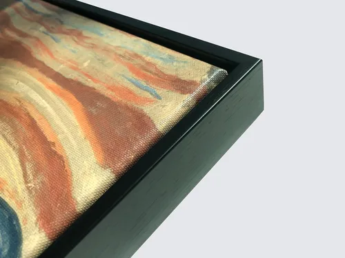 Vista 6 de Wieco Art Arte enmarcado El grito de Edward Munch pinturas famosas reproducción abstracta lienzo impresiones obras de arte para decoración de pared