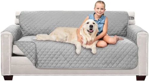 Vista 167 de Sofa Shield - Funda para sofá Loveseat con correa patentada, protector de cojín, funda reversible diseñada en EE. UU. resistente a manchas