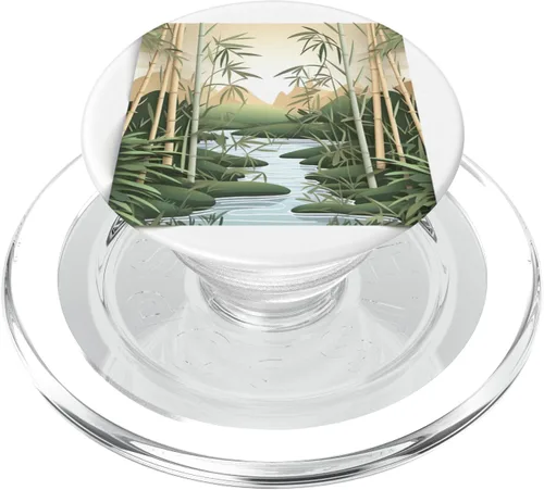 Vista 7 de Bamboo Zen In the Spirit of Japan PopSockets Standard PopGrip