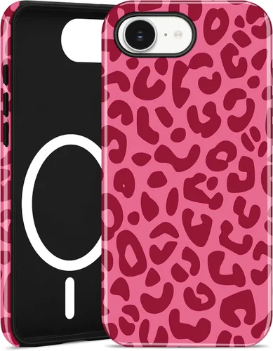 Vista 626 de Jusy Funda compatible con MagSafe con estampado de caparazón de tortuga marrón para iPhone 7/8/SE, cubierta protectora de TPU suave magnética