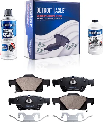 Vista 115 de Detroit Axle - Pastillas de Freno Delantero Izquierdo Reemplazo de Pinza de Disco para Dodge Ram 1500 Dakota Mitsubishi Raider - Juego de 3 piezas