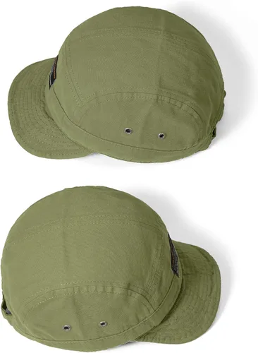 Vista 6 de Croogo Gorra de béisbol de ala corta de 5 paneles, gorras de camionero suaves, gorras de cadete de billetes cortos, gorras casuales de árbitro