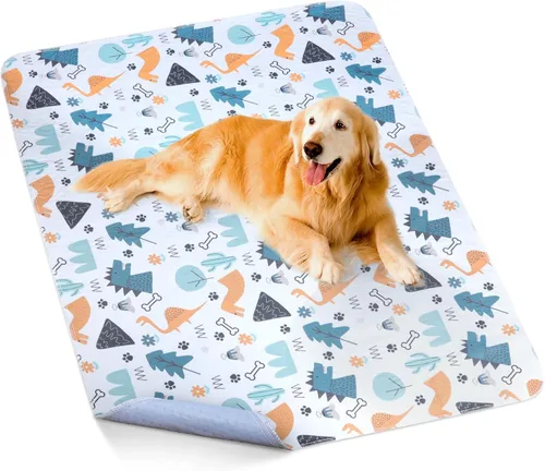 Vista 16 de Almohadillas lavables para orina para perros, 2 paquetes pequeños de 18"x24", almohadillas reutilizables súper absorbentes para cachorros