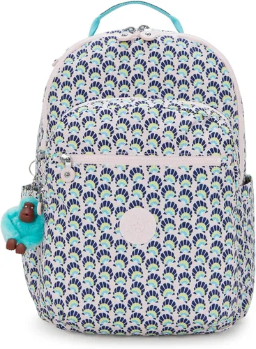 Vista 103 de Mochila Kipling Seoul extra grande para laptop de 17", Grande True Blue Tonal 2