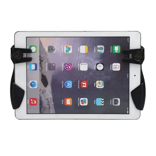 Vista 5 de Qiilu Tablet Game Joystick Trigger Handle, 6 Finger Shooting Button Trigger Auxiliary Gamepad, Sensitive Shoot Aim Trigger Gamepad Grip