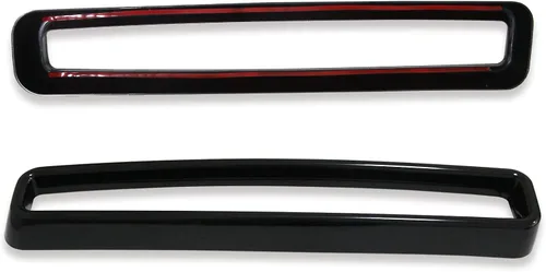 Vista 2 de MSCRP Insertos de rejilla delantera ABS para Dodge Challenger 2015-2020 (negro)