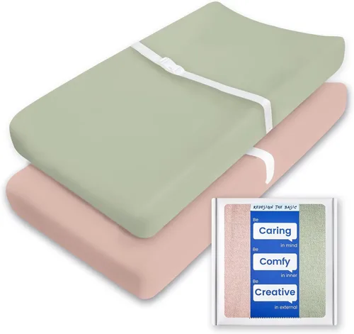 Vista 34 de Sábanas suaves para cuna de niño de alta calidad, sábana bajera para cuna ultra transpirable, sábanas súper elásticas de 28 x 52 x 9 pulgadas