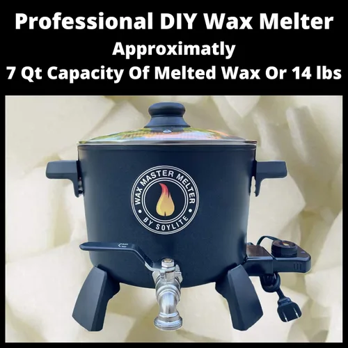 Vista 3 de Soylite Candles - Derretidor de cera para hacer velas, capacidad para aproximadamente 7 cuartos de galón de cera derretida, válvula de vertido fácil