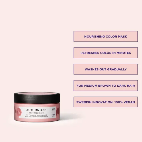 Vista 2 de Maria Nila Color Refresh Autumn Red – Refreshes Warm Autumn Red Tones