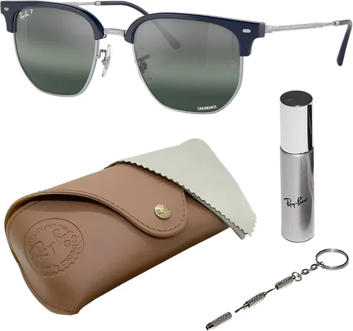 Vista 19 de Ray-Ban RB4416 NEW CLUBMASTER - Gafas de sol de forma cuadrada redonda con kit oficial de gafas