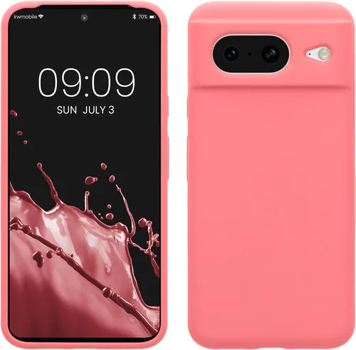 Vista 33 de kwmobile Funda compatible con Google Pixel 7 - Funda de silicona TPU con acabado suave - Piedra antigua