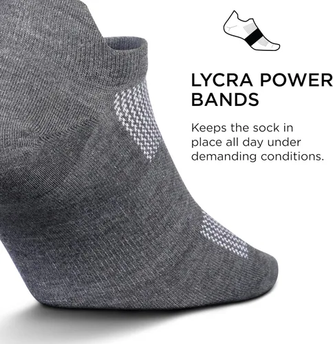 Vista 2 de Feetures High-Performance Max Cushion No Show Tab Solid - For Men & Women, Athletic Ankle Socks, Moisture Wicking