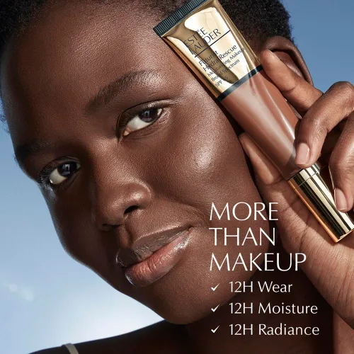 Vista 6 de Estée Lauder Futurist Hydra Rescue Moisturizing Foundation Makeup SPF 45 for a 12-Hour Glow, 1.2 Fl Oz