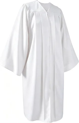 Vista 15 de Bata de coro para iglesia, adulto, mate, bautizo, pastor o vestido Bata de coro mate unisex para adultos diseñada para graduaciones de servicios