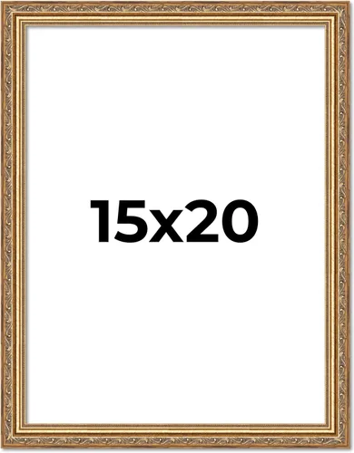Vista 18 de Poster Palooza Marco de fotos de madera roja Shabby Chic/Farmhouse de 15 x 20 pulgadas, acrílico UV, respaldo de espuma y accesorios para colgar, 15
