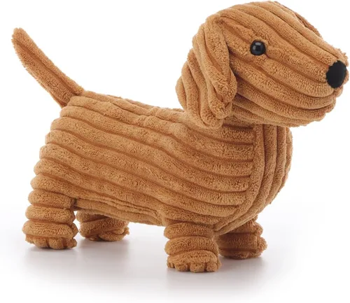 Vista 10 de Apricot Lamb Henry Dachshund - Animales de peluche para niños, suaves y lindos juguetes de peluche para bebé niña y niño, 10.6 pulgadas