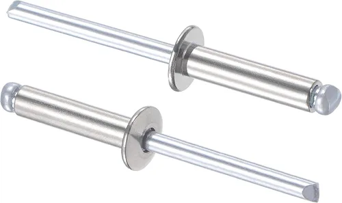 Vista 16 de uxcell Remaches ciegos 304 Acero Inoxidable 0.126 in Diámetro 0.197 in Longitud de Agarre Plata 100pcs