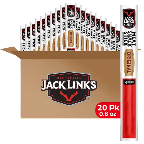 Vista 10 de Jack Link's Classics Palitos de Carne, Teriyaki - Bocadillo de Proteína, Palitos de Carne con 5g de Proteína, Hechos con Carne de Res y Cerdo, Aptos